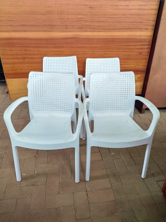 4 x Plastic Utility Chairs