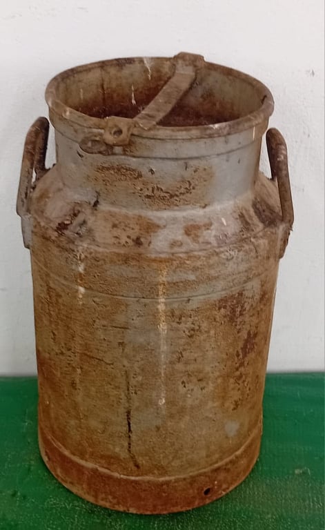 Vintage Metal Milk Can