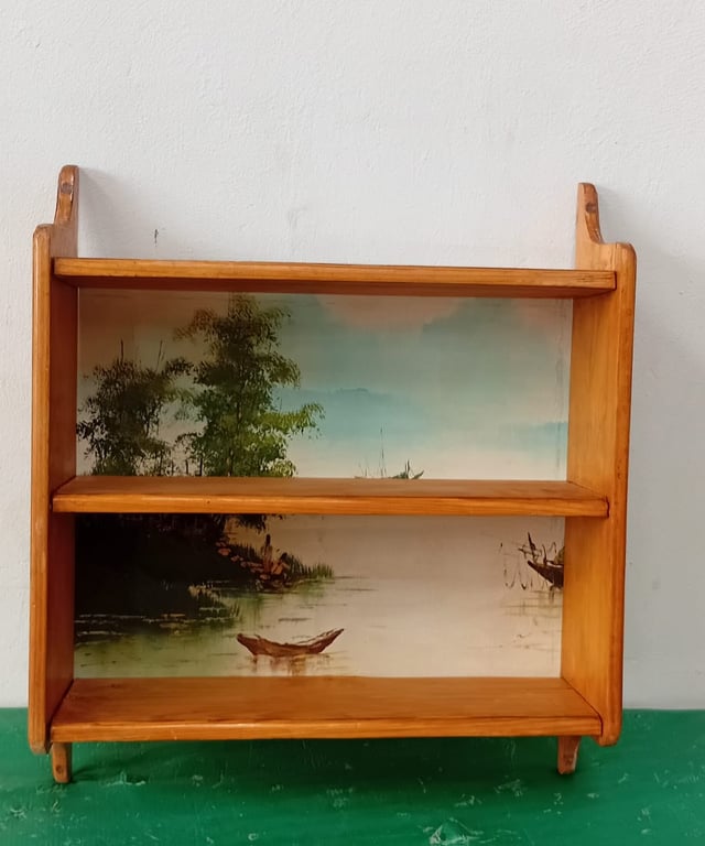 Vintage Wooden Wall Shelf
