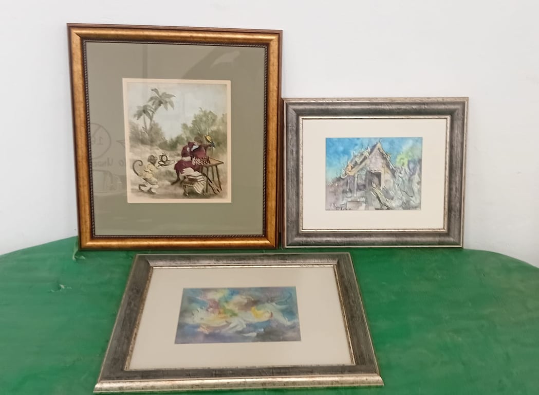 3 X Framed Paintings /Prints