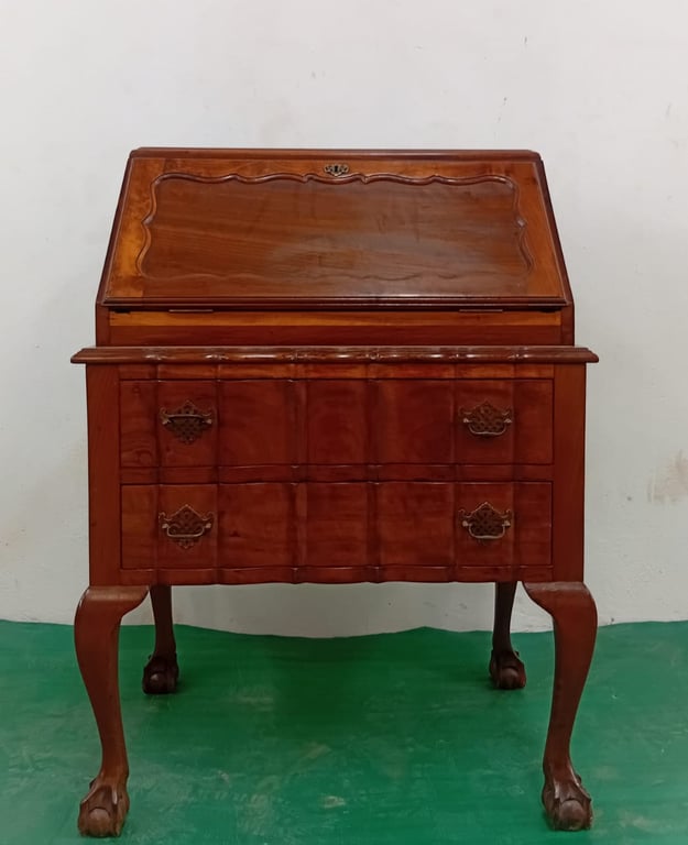 Vintage writing table Imbuia Ball & Claw