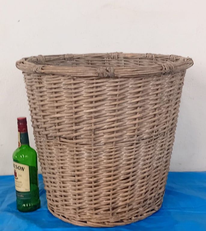 Large Handwoven Wicker Storage Basket