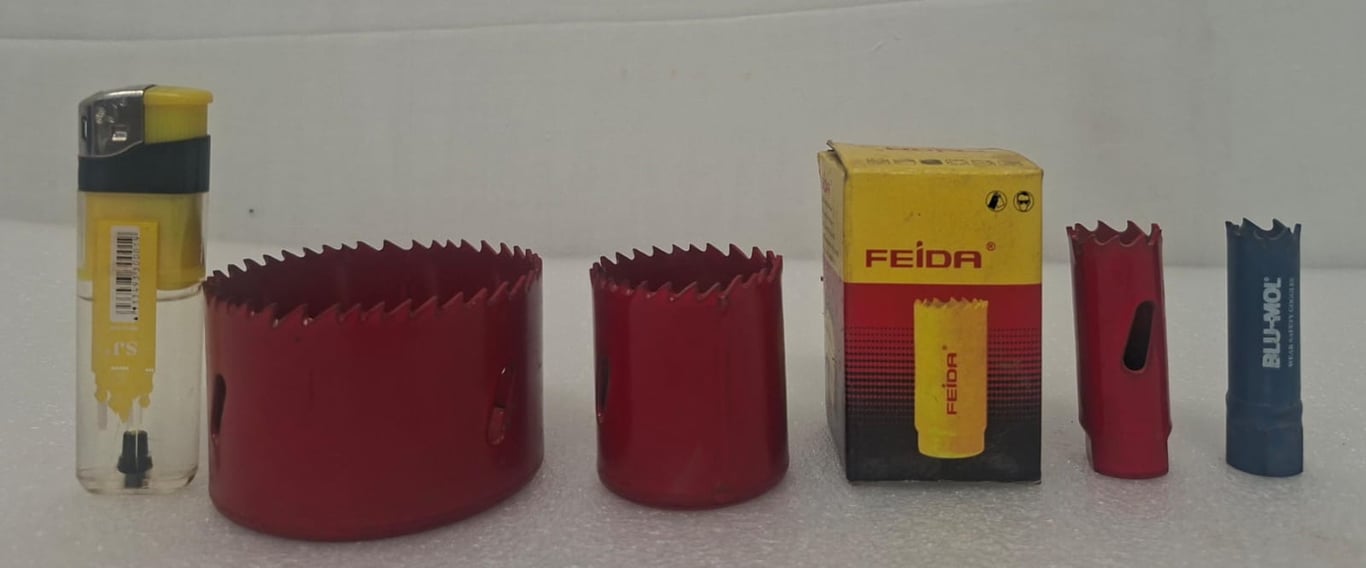 5 Various Sizes Metal Hole Saws