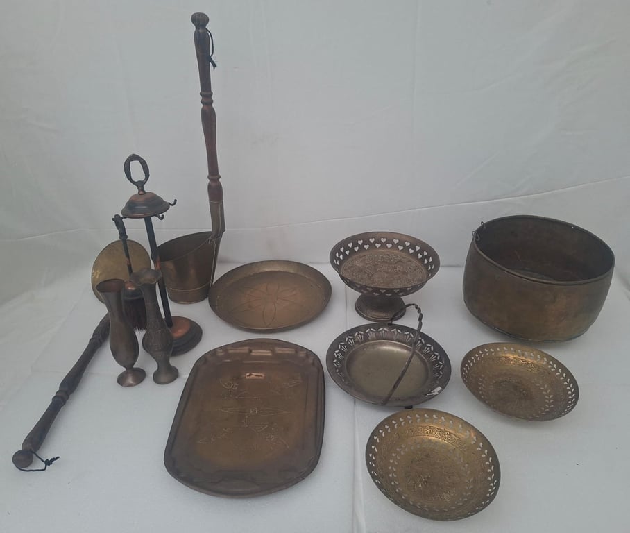 Job Lot of Vintage Brass Items