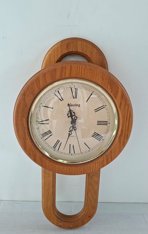 Vintage Wooden Wall Clock