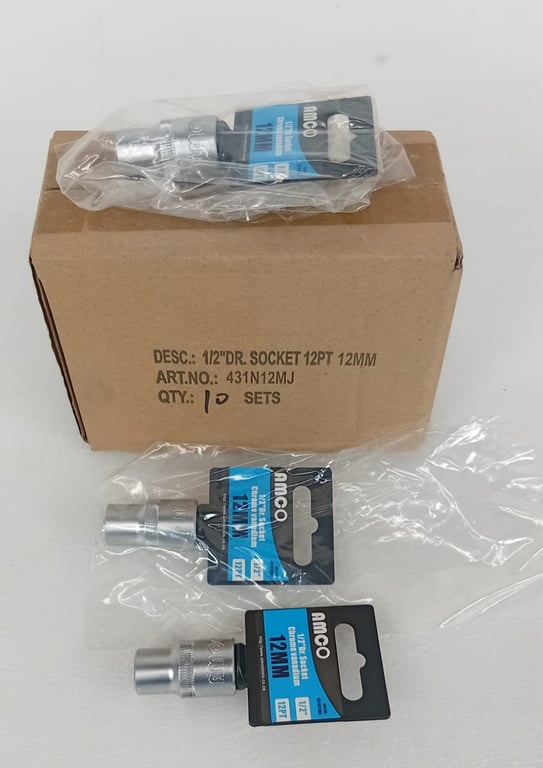 1/2" DR Socket 12PT 12mm