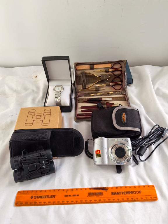 Joblot - Camera, Watch, Binoculars & Manicure Set