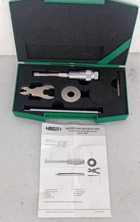 Insize Digital & Internal Micrometer Set (with Case)