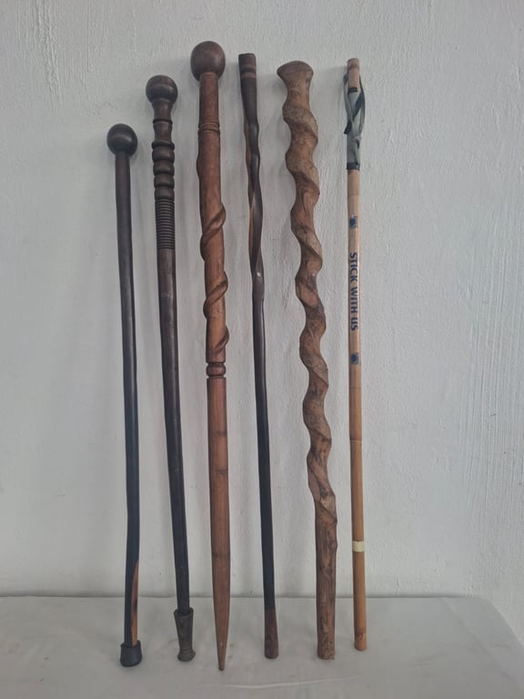 Joblot Of Traditional Walk Sticks