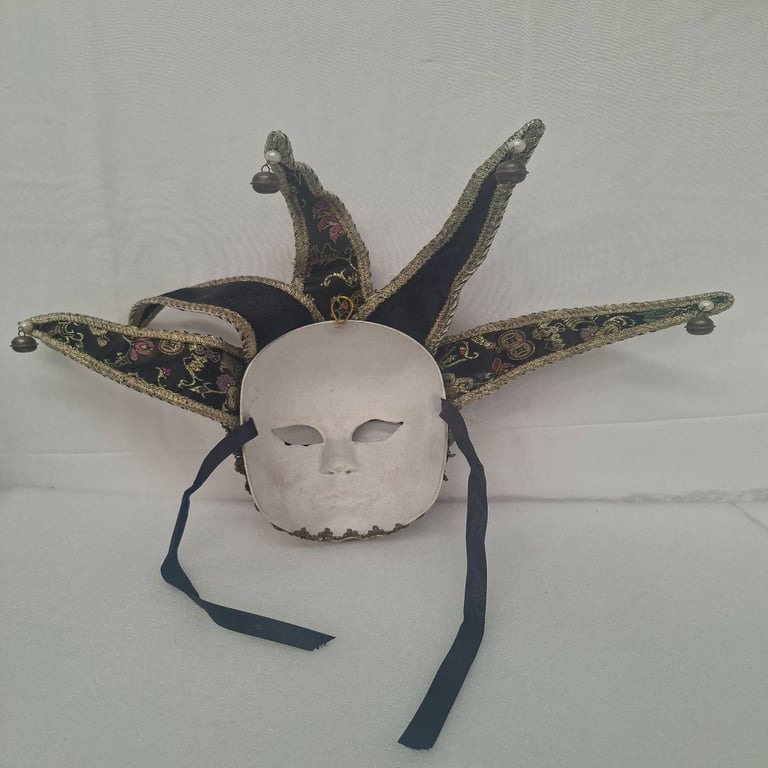 Venetian-Style Decorative Jester Mask