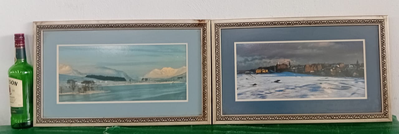Pair of Framed Landscape Art Prints (Matching Set)