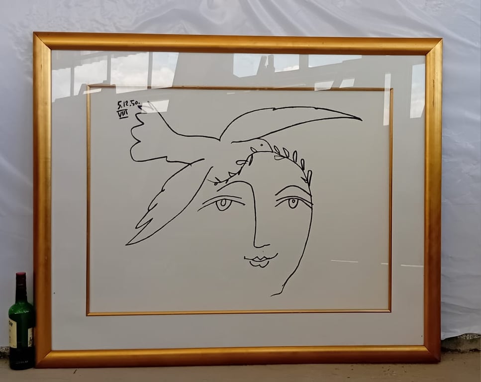Framed Print Of  Face of Peace VIII