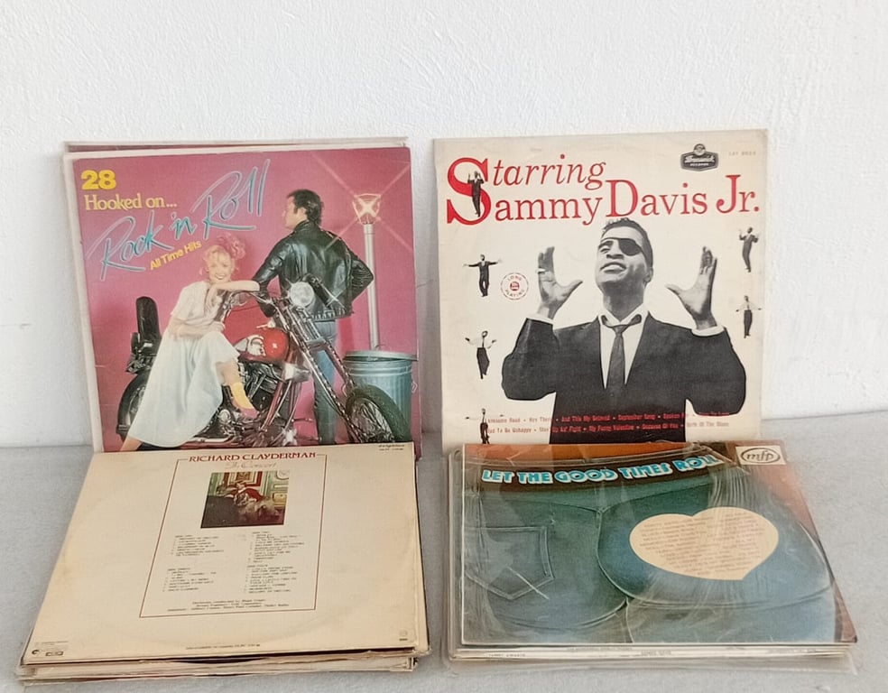 Vintage Vinyl Record Lot (Mixed Artists & Genres)