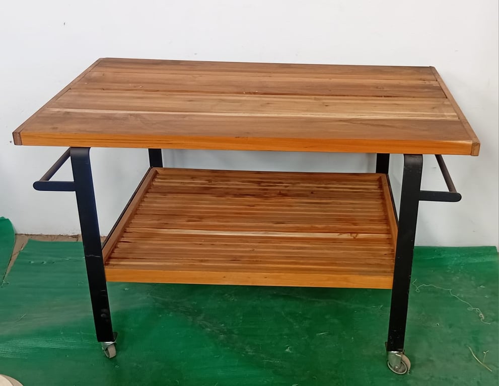 Wooden Serving Trolley