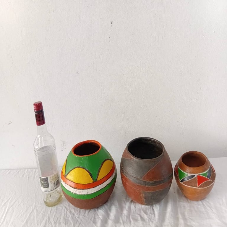 Handcrafted Tribal Clay Pots