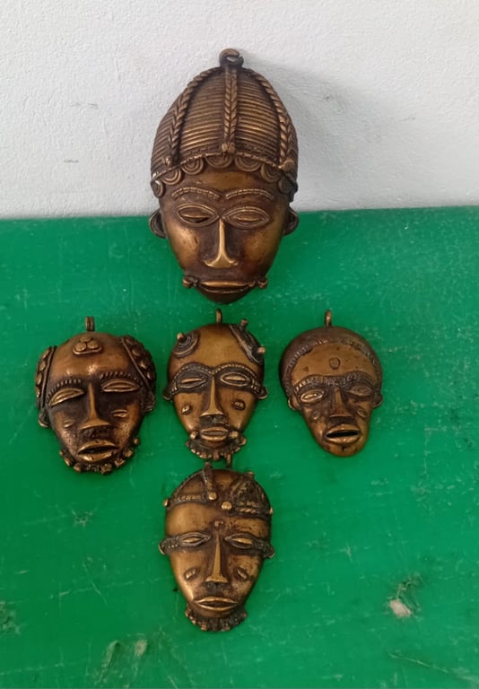 Joblot of decorative african masks