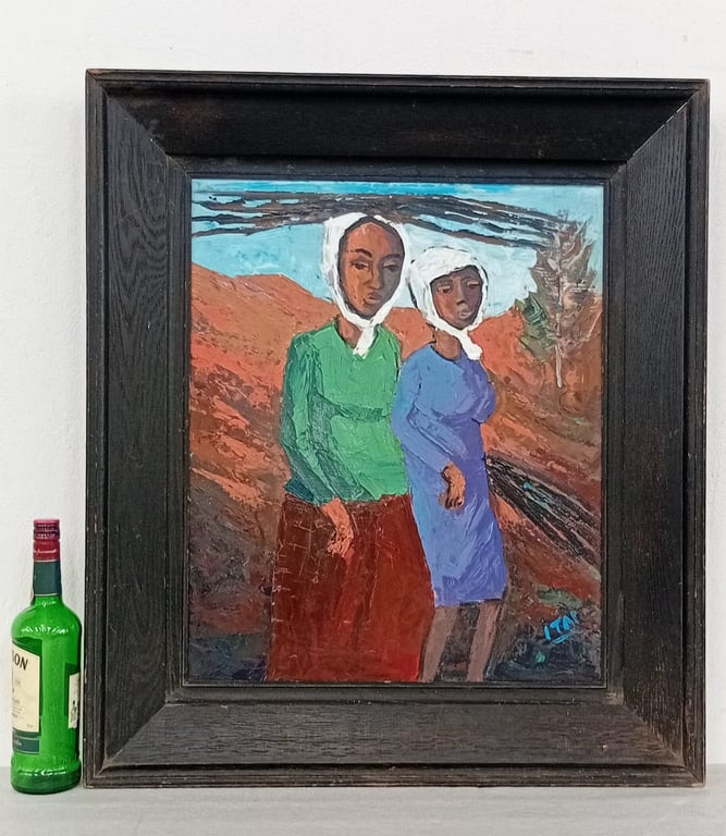 Original framed oil painting on board
