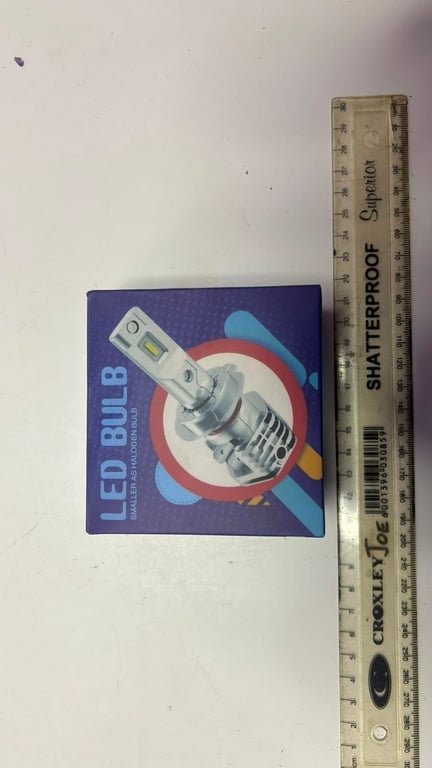 LED headlights bulbs likely models like HB3/9005 or H11 featuring integrated cooling fans on the base Brand new