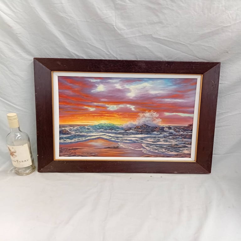 Joblot of canvas  painting &(6)Print
