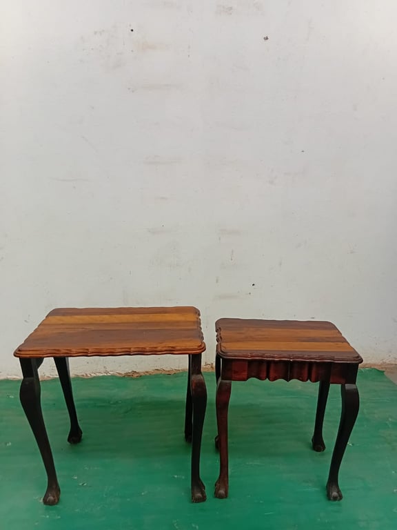 Vintage Blackwood Ball & Claw Occasional Table Set