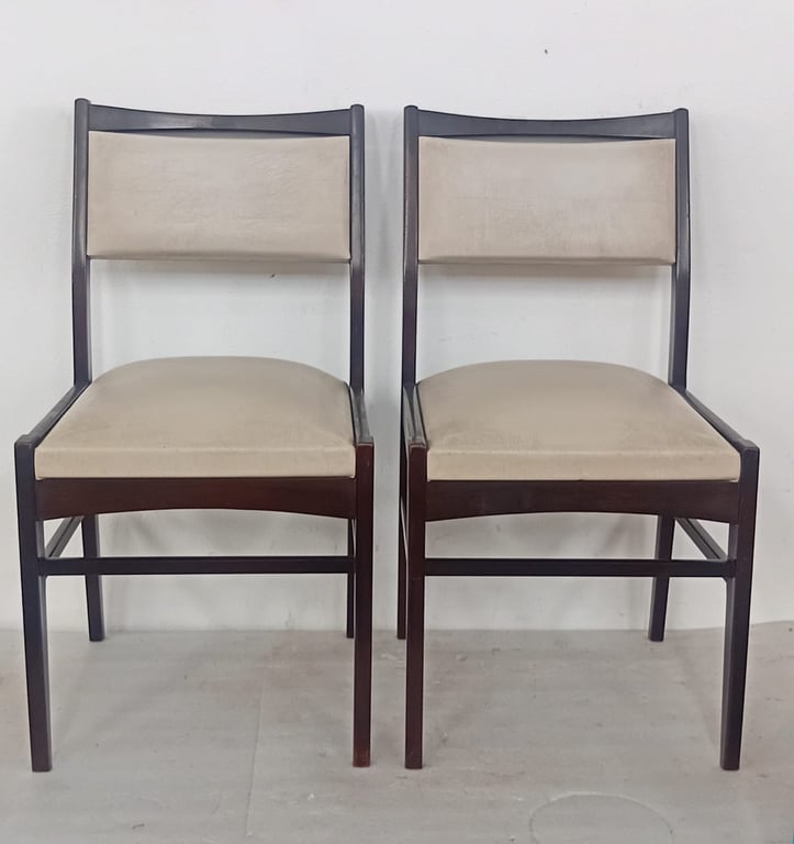 Pair of Modern Upholstered Dining Chairs
