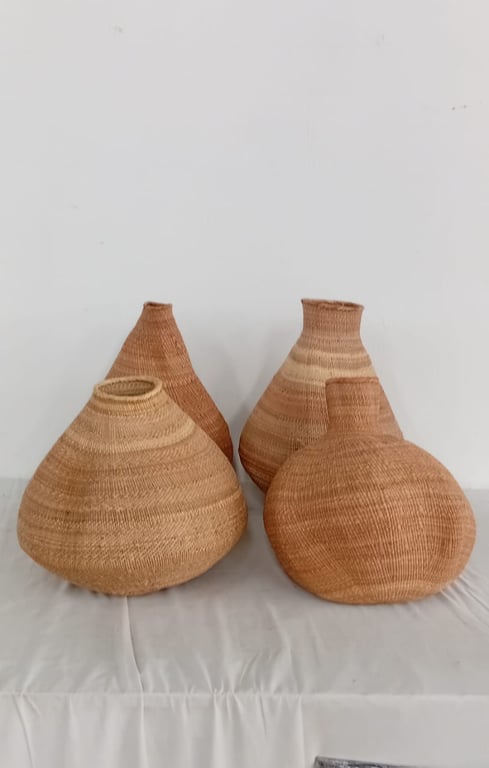 Tonga Buhera Natural Basket Vase
