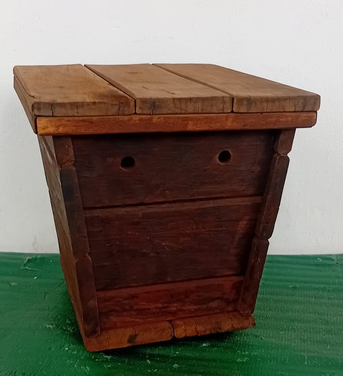 Rustic Solid Wood Storage Chest