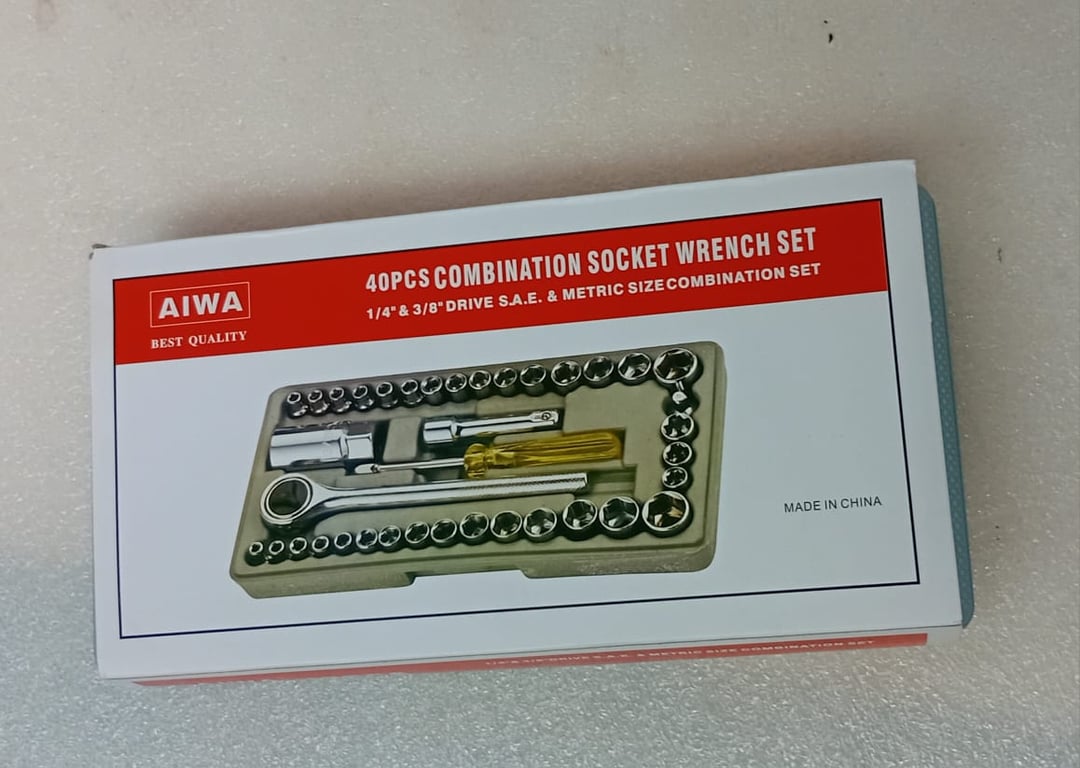 AIWA 40 Piece Combination Socket Wrench Set