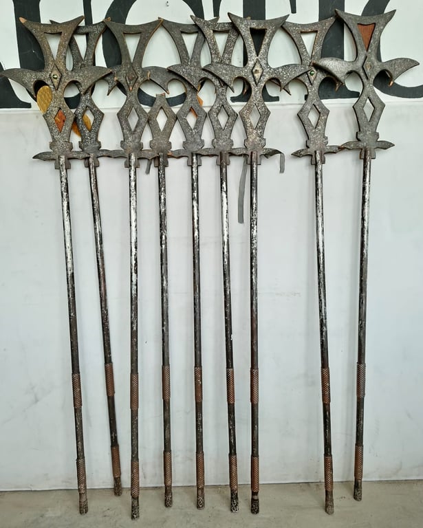 8 Ceremonial Halberds/ Polearms