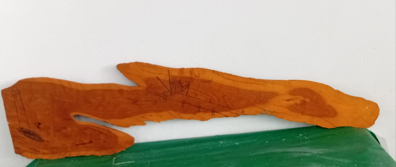 Live-Edge Wooden Plank