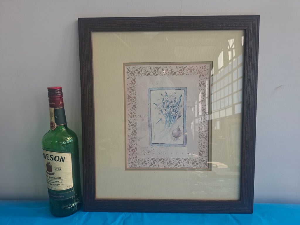 Antique Style Framed Floral Artworks