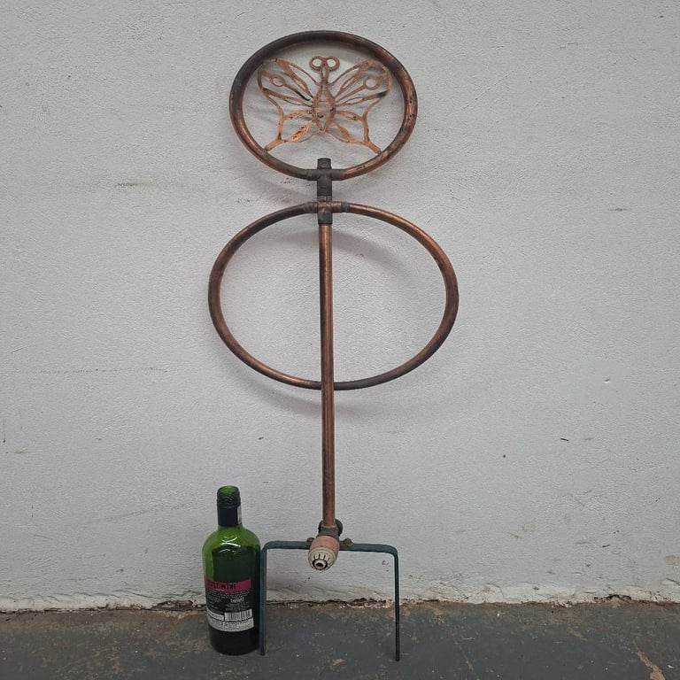 Vintage Wrought Iron Garden Hose Stand