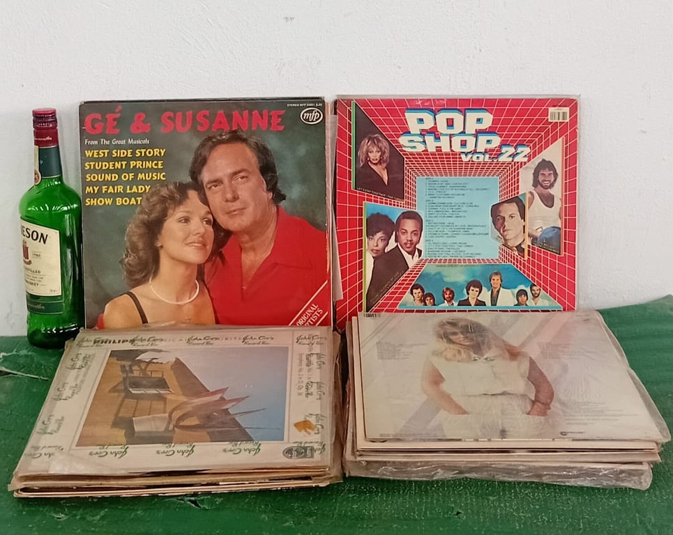 Collection of Vintage Vinyl Records (LPs) – Mixed Genres