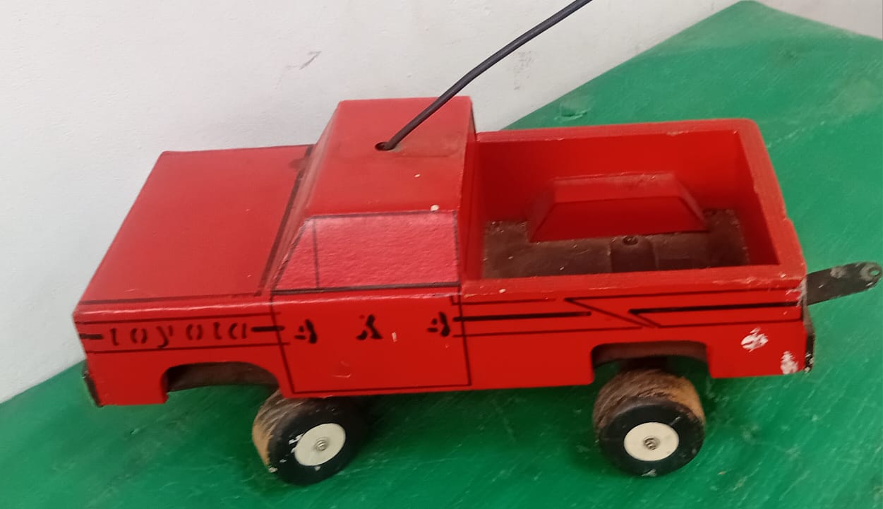 Vintage Handcrafted Wooden Toy Truck