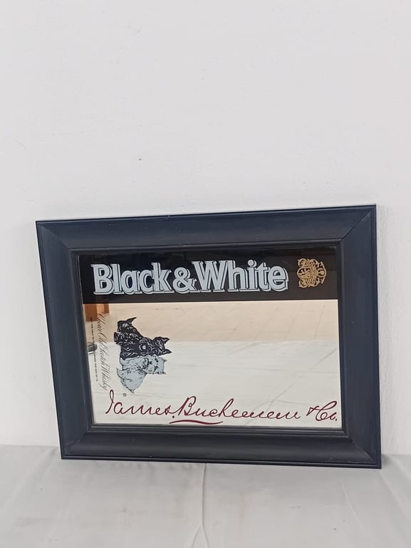 Vintage Framed Advertising Mirror