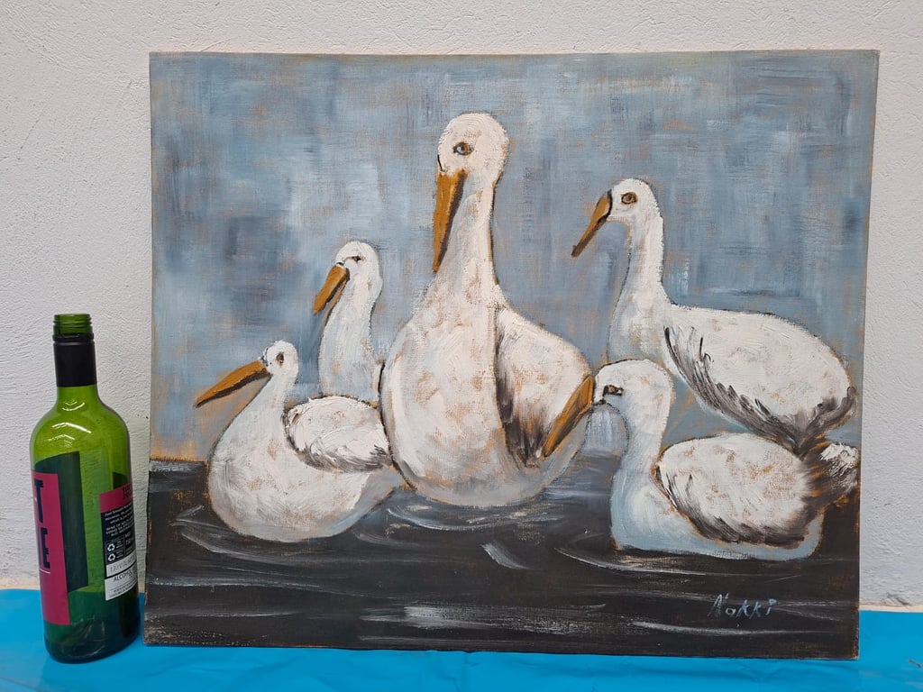 Pair of Decorative Bird Paintings
