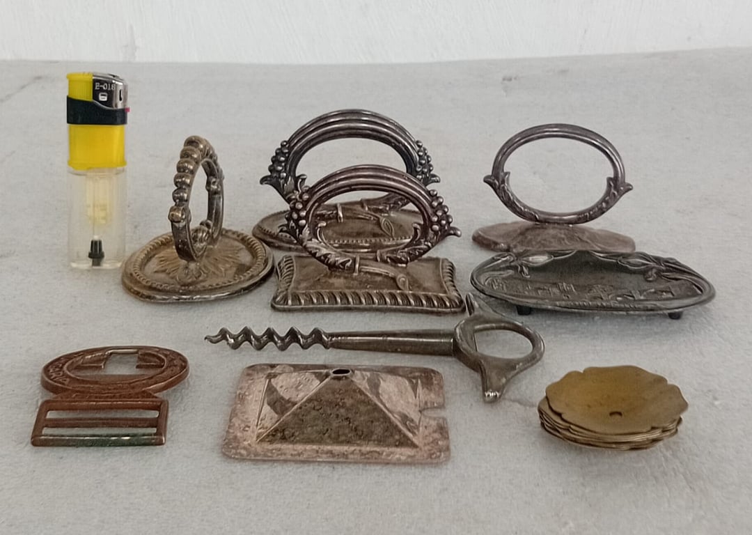 Mixed Lot of Antique & Vintage Desk / Table Accessories (Metalware)