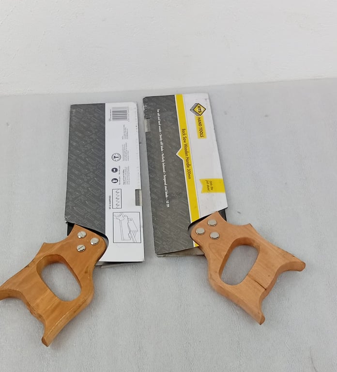 2 x Back Saw Wooden Handle 300mm