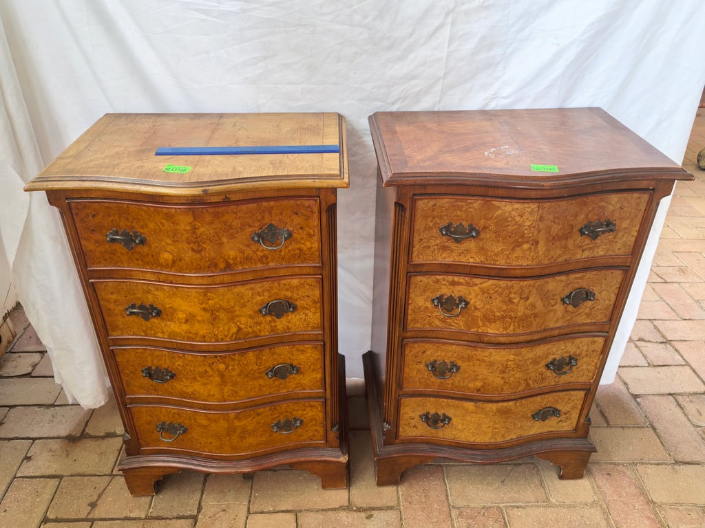Beautiful Pair of Vintage Bedside Pedestals