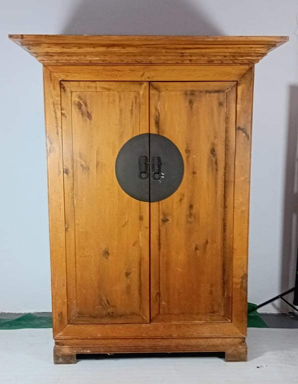 Solid Oregon Pine Wardrobe