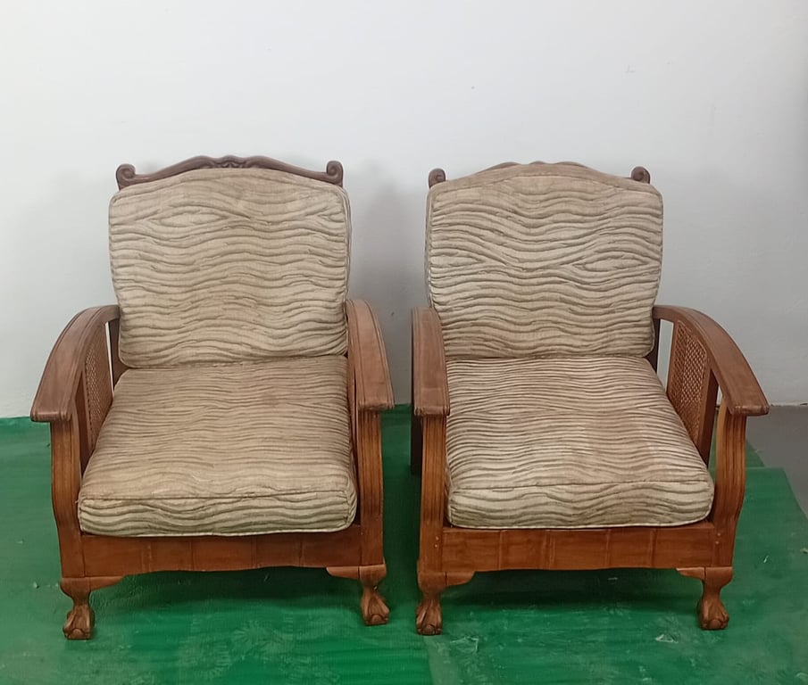 Wood Sofa -Style Armchairs