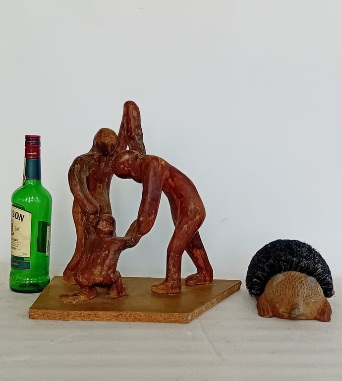 Figurative Sculpture + Decorative Hedgehog Figure