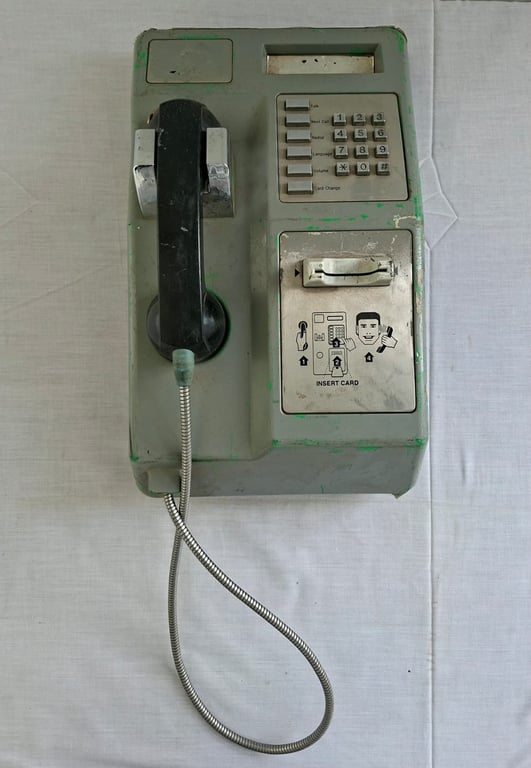 Vintage Public Payphone Wall Telephone