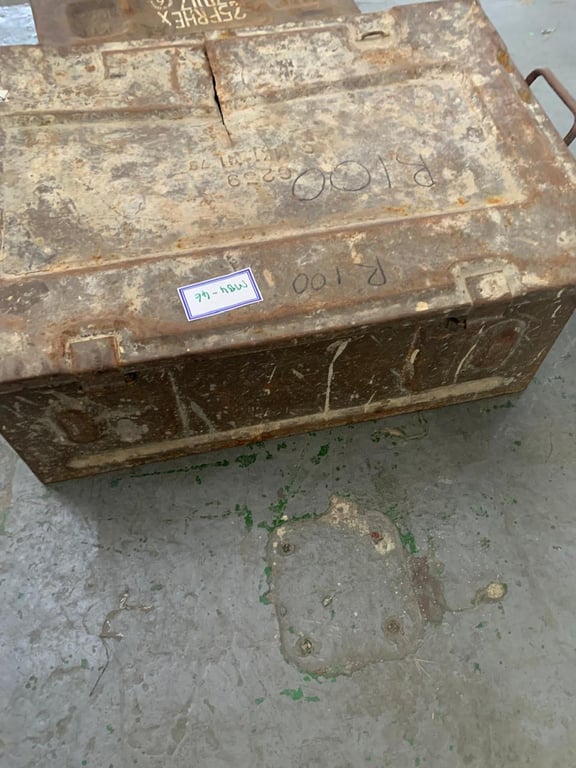 MB 4 46	Vintage  Metal Storage Box