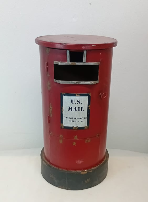 Post Box Pedestal / Side Table - 70cm High