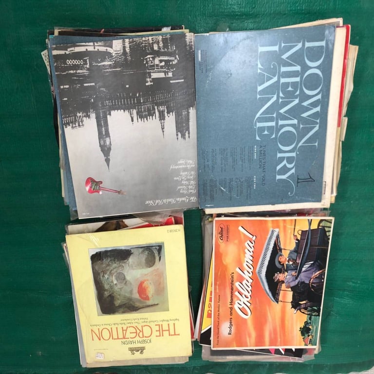 Collection Of Vinyl Record Albums