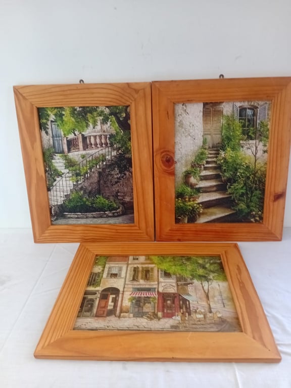 Set of 3 Framed Cottage Garden Prints