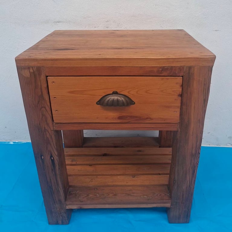 Wood Bedside Table