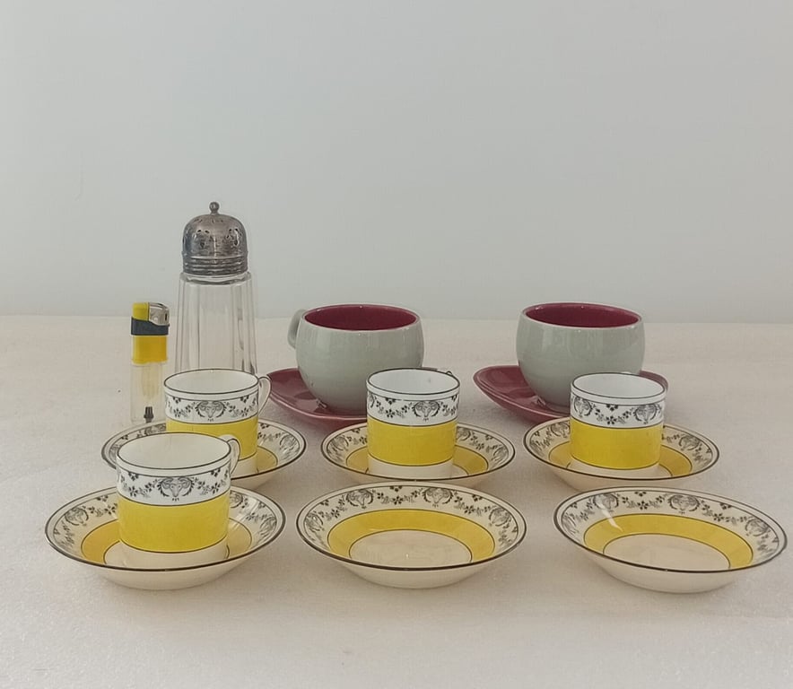 A Mixed Set Of Tableware