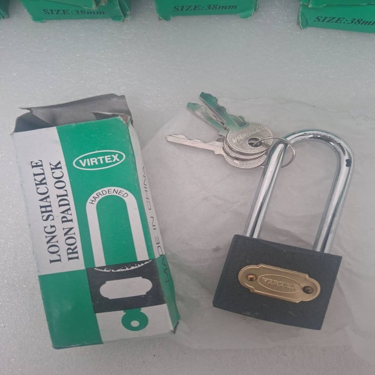 Iron Padlock with Keys 38mm bid per piece